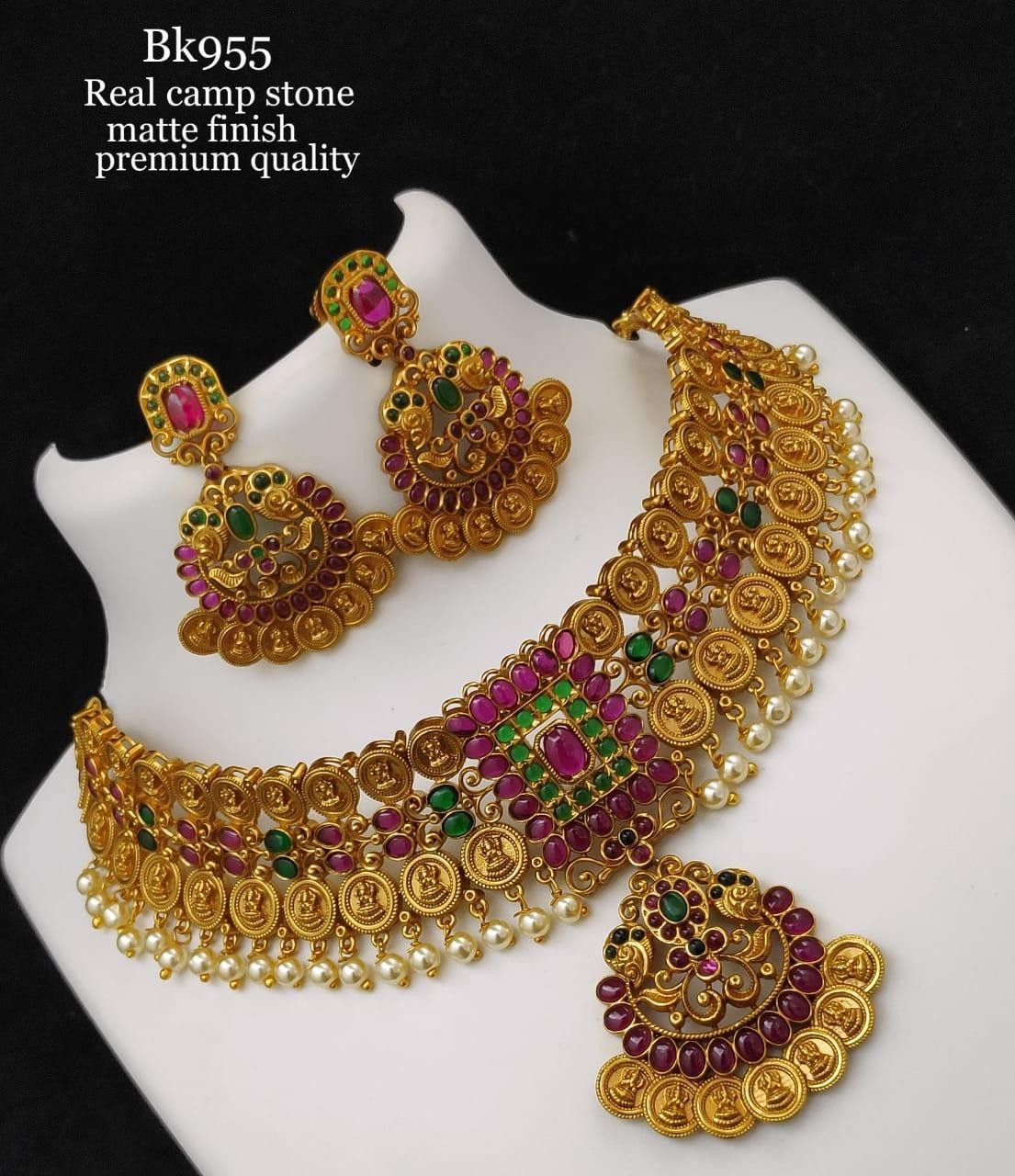 Real Kemp Stone Premium Necklace Set