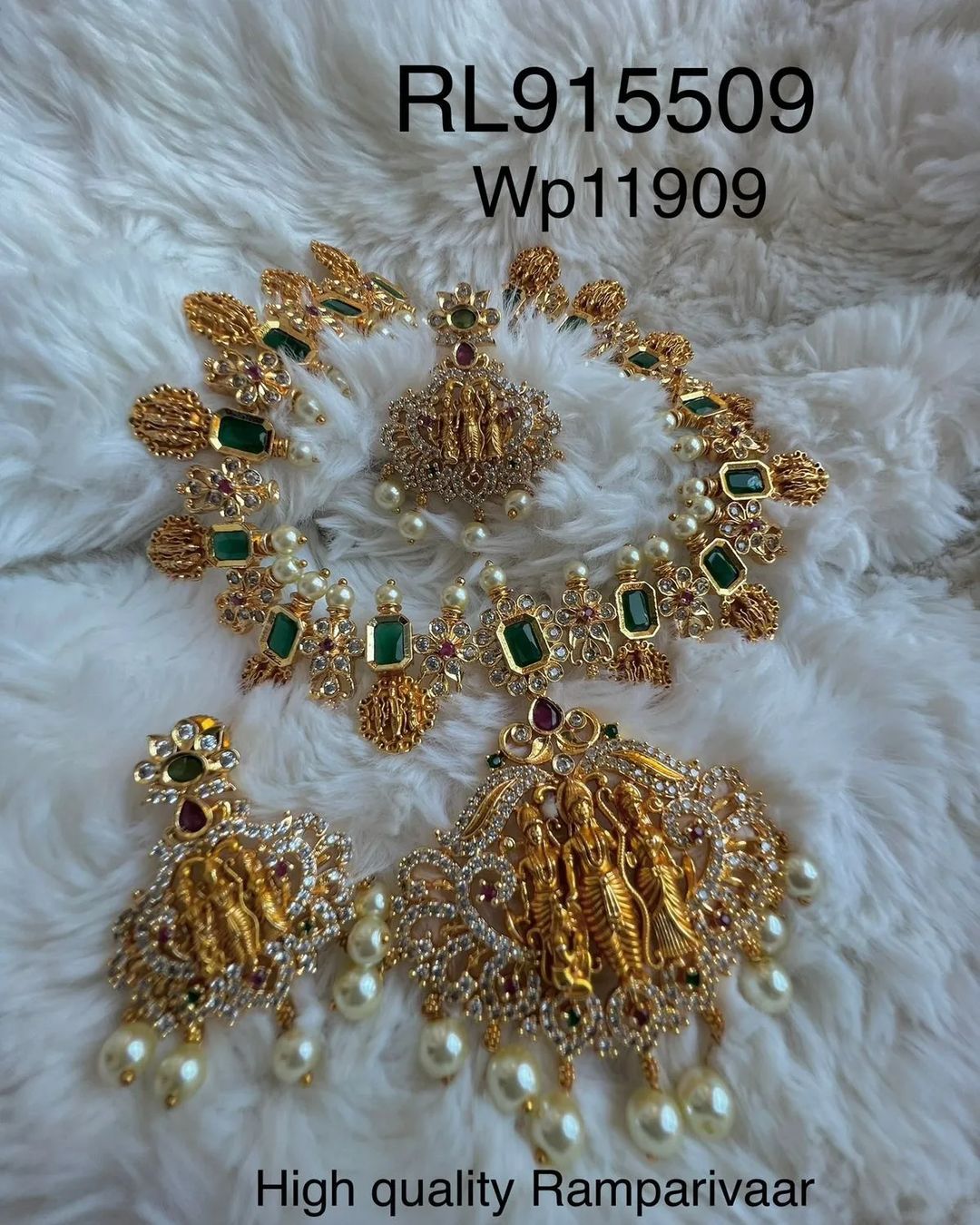 Mani ratnam Super kemp Necklace Set