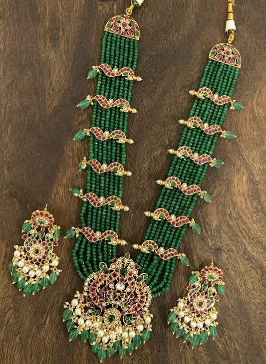Karuna Greend Beads Mala Set